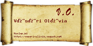 Vásári Olívia névjegykártya
